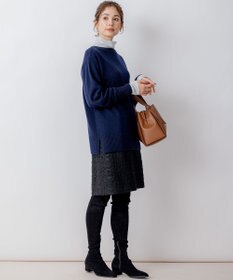 組曲 【WEB限定】ウールカシミヤミックスVネック ニット