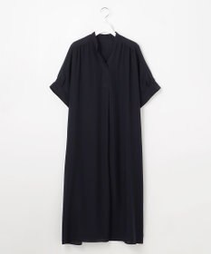 自由区 S 【接触冷感・UVケア・抗菌防臭・洗える】リヨセルポプリンシャツ ワンピース