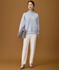 自由区 L 【17号サイズまで展開・SHIHOさん着用】ジョーゼットニット パンツ