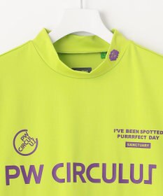 PW CIRCULUS 【MEN】【ストレッチ】ロゴ モックネック シャツ
