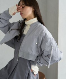 earth music&ecology ファーリバーシブルショートＭＡ－１