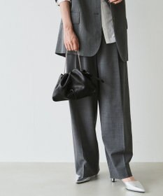 russet レザー巾着ミニショルダーバッグ(CE-1637)