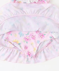 ANY KIDS 花柄×レース ワンピース水着