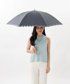 AURORA 【 BLAO（ブラオ）】サマーシールド ボーラー刺しゅう晴雨兼用傘(長傘)
