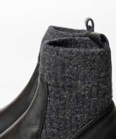 BONTRE 【UNISA/ウニサ】リブニットショートブーツ