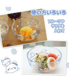 Mother garden しろたん ガラスボウル 《マリン柄》径12cm