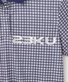 23区GOLF 【WOMEN】【接触冷感・UVケア・吸水速乾】ギンガムチェック柄 ポロシャツ