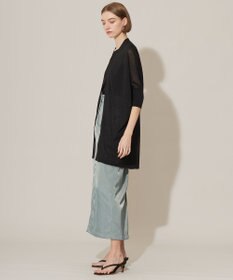 ICB 【洗える】 リネンポリエステルハイゲージ カーディガン