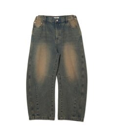 WEGO イージーバレルレッグデニムパンツ2