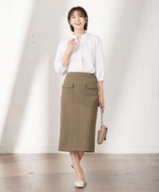 J.PRESS LADIES 【洗える・イージーケア】 アクティブピケストレッチ ナロー スカート