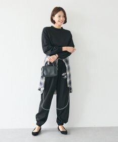 CRAFT STANDARD BOUTIQUE モックネックリングドット長袖プルオーバー