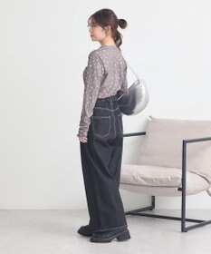 earth music&ecology ハイネックフラワーメロープルオーバー