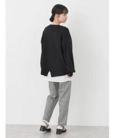 earth music&ecology アンチピリングバックスリットプルオーバー