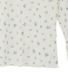 earth music&ecology ハイネックフラワーメロープルオーバー