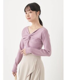 earth music&ecology ツイストリブラメニットプルオーバー