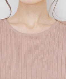 Tiaclasse 【洗える】パフ袖ニットコンビワンピース