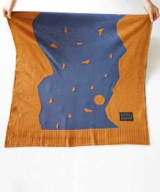 nitorito 【UNISEX】mountain&moon 山と月モチーフ柄 ストール