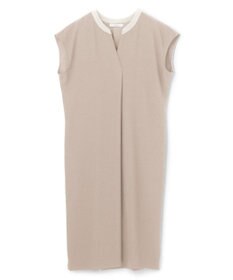 BEIGE， 【セットアップ対応】CINDY / 配色ネック フレンチドレス
