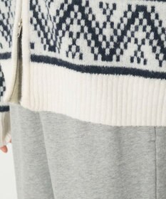 WEGO 雪柄ダブルジップニット