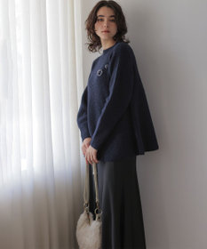 組曲 L へアリーヤーン フレア ニット