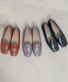 muuc ビーズモチーフのスクエアシューズ