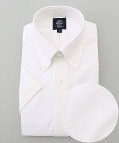 J.PRESS MEN 【PREMIUM PLEATS / 形態安定】ピンオックス 半袖シャツ / B.D.