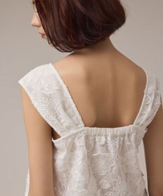 GRACE CONTINENTAL チュール刺繍トップ