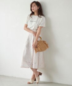 Feroux フラワーオパールレース スカート