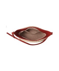 INTER-CHAUSSURES 【Christian Villa】異素材コンビショルダーバッグ