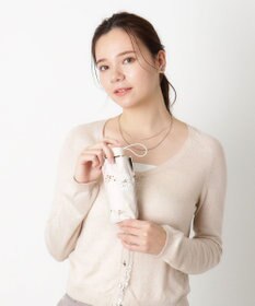 MOONBAT 【WEB限定/一級遮光99.99%】晴雨兼用折りたたみ日傘 ポール&ジョー(PAUL & JOE ACCESSOIRES)クリザンテーム/バイカラー 雨の日OK 遮熱 簡単開閉 UV 晴雨兼用