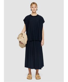 JOSEPH 【洗える】コットンプリッセ　ラウンドネックTシャツ