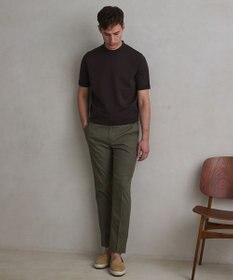 GOTAIRIKU 仕事で着られる綿パン【吸水速乾/ストレッチ/折り目加工】クールマックスコットンパンツ_ノータック（26年モデル）