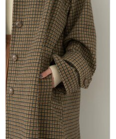 earth music&ecology ステンカラーコート（チェック）