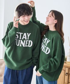 WEGO オーバーフィットジャガードプルオーバー