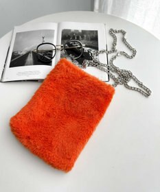 WEGO ファーチェーンミニショルダー