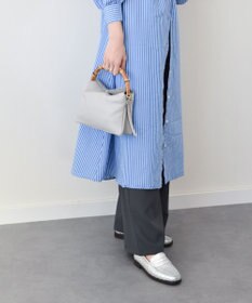 INTER-CHAUSSURES 【LORISTELLA】バンブーハンドルソフトレザーハンドバッグ