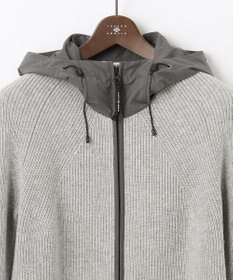 JOSEPH ABBOUD MOUNTAIN 【UNISEX】リサイクルウールポリ ニットパーカー