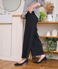 WEGO 【WEB限定/2025年秋冬新作/裾カットOK！自分サイズに調整可能/ウエストゴム/しわになりにくい/】カットプリーツパンツ