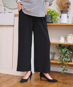 WEGO 【WEB限定/2025年秋冬新作/裾カットOK！自分サイズに調整可能/ウエストゴム/しわになりにくい/】カットプリーツパンツ