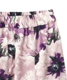 YECCA VECCA 水彩フラワー柄マーメイドスカート