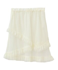 earth music&ecology ドットチュールスカート