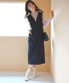 Feroux 【洗える】ロゴリブ プルオーバー ニット