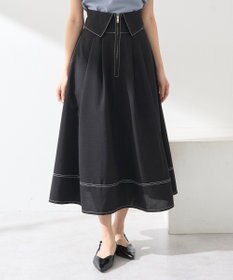 earth music&ecology フォールドオーバーウエストスカート