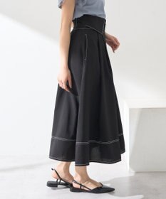 earth music&ecology フォールドオーバーウエストスカート