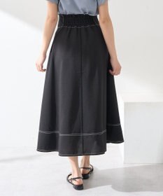 earth music&ecology フォールドオーバーウエストスカート