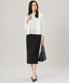 自由区 L 【セットアップ対応・接触冷感・UVケア・洗える】ライトストレッチ スカート