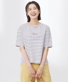 J.PRESS LADIES 【洗える】ロゴ Tシャツ