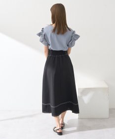 earth music&ecology フォールドオーバーウエストスカート