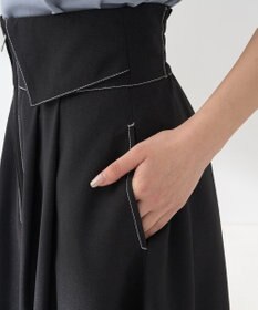 earth music&ecology フォールドオーバーウエストスカート