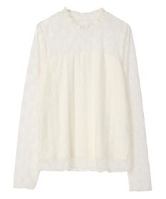 earth music&ecology レースドッキングプルオーバー